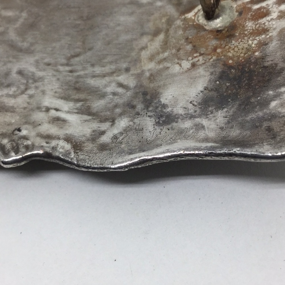 SOLDSterling Artist Made One of a Kind Belt Buckle - Picture 3 of 8
